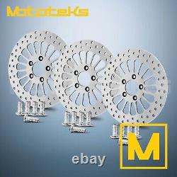 11.5 ROTOR SUPER SPOKE HARLEY AVEC PLAQUETTES DE FREIN POUR SET AVANT ET ARRIÈRE DE TOURING BAGGER