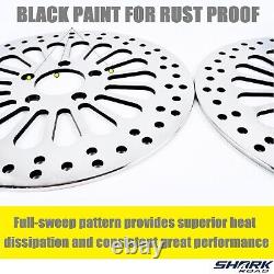 11.8 Disques de Frein 3pcs 2Avant+1Arrière Super Rayons Poli 2008-2013 Pour Harley