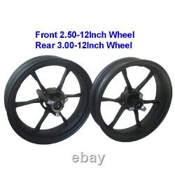 12 Jantes In Wheel 3 Trou Avant 2.50 Arrière 3.00 Pour Supermoto Pit Bike Dirt Motard
