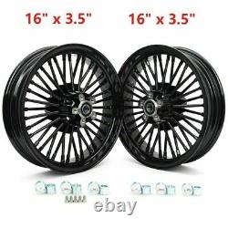16 X 3.5 36 Roues À Coulisse Gras Set Pour Harley Touring Bagger Electra Glider Ultra