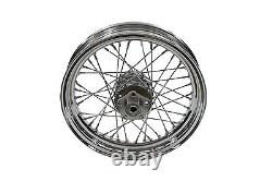 16 pouces X 3,00 pouces Roue à rayons de réplique pour l'avant ou l'arrière s'adapte à Harley Davidson
