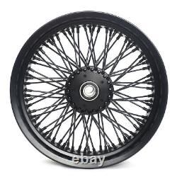 16x3.5 Roues avant arrière Jantes Moyeux 72 Rayons pour Harley Softail Heritage Fatboy