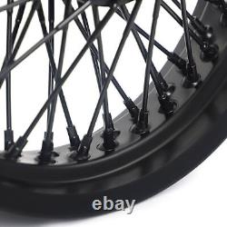 16x3.5 Roues avant arrière Jantes Moyeux 72 Rayons pour Harley Softail Heritage Fatboy
