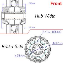 16x3.5 Roues avant et arrière Jantes Moyeux 72 Rayons pour Harley Softail Heritage Fatboy