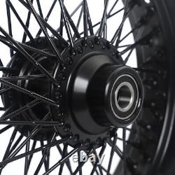 16x3.5 Roues avant et arrière Jantes Moyeux 72 Rayons pour Harley Softail Heritage Fatboy