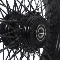 16x3.5 Roues avant et arrière Jantes Moyeux 72 Rayons pour Harley Softail Heritage Fatboy