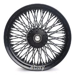 16x3.5 Roues avant et arrière Jantes Moyeux 72 Rayons pour Harley Softail Heritage Fatboy