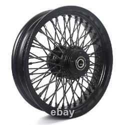 16x3.5 Roues avant et arrière Jantes Moyeux 72 Rayons pour Harley Softail Heritage Fatboy