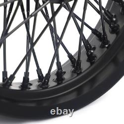 16x3.5 Roues avant et arrière Jantes Moyeux 72 Rayons pour Harley Softail Heritage Fatboy