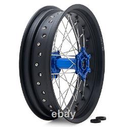 17 rayons Roues avant + arrière Moyeux bleus Jantes noires pour Sur-Ron Ultra Bee E-Bike