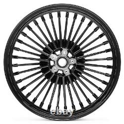 18x3.5 Fat Spoke Wheels Rims Set For Harley Road King Glide Street Glide 00-07