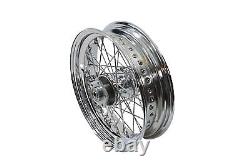 1973-1984 Harley Davidson FL FX Shovelhead Roue à Rayons Chromée 16 Avant ou Arrière