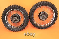 1980 79-83 RM60 RM 60 Ensemble de roues avant et arrière OEM Moyeu Jante Rayons Pneus Centre 12/14