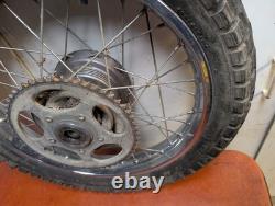 1988 HONDA NX125 NX 125 jante arrière complète originale moyeu à rayons