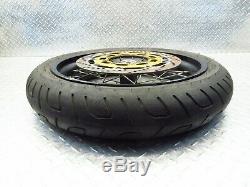 1992 89-95 Kawasaki Klr650 Kl650 Sunrim Noir Spoked Avant Rim Arrière Jantes