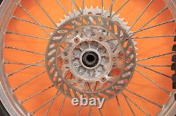 1992 Jeu de roues avant et arrière OEM pour KX250 KX 250 avec moyeu, jante, rayons, pneu et centre