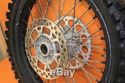 1999 96-00 Rm125 Rm250 De Moyeu De Roue Arrière Avant Oem Set Rim Spokes Pneus Complet