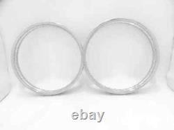 19 Paire de Jantes en Acier Avant et Arrière pour 40 Rayons Compatible avec Royal Enfield