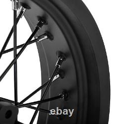 19x3.0 et 17x4.25 Roues à rayons avant et arrière jantes noires ensemble de disques pour Honda CB400X