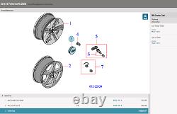 (1) Ford Oem 06-19 Explorer Edge Flex Taurus Wheelcenter Cap Hub Cover 6f2z1130b