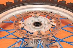 2001 00-01 CR125R CR125 Ensemble de roues avant et arrière Moyeu Jante Rayons Pneu Centre Rotor