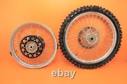 2005 02-14 KTM 250 SX 250SX Ensemble de roues avant arrière Moyeu Jante Rayons Pneus Centre Rotor
