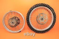 2005 02-14 KTM 250 SX 250SX Ensemble de roues avant arrière Moyeu Jante Rayons Pneus Centre Rotor