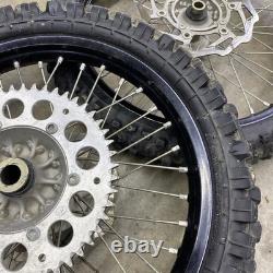 2010 2020 Kawasaki KX250F KX 250f Ensemble de moyeux de roue avant et arrière avec pneus et jantes