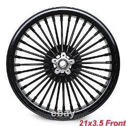 21X3.5 18X3.5 Roue à rayons épais avant arrière pour Harley Dyna Fat Bob FXDF Wide Glide