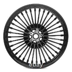 21X3.5 18X3.5 Roue à rayons épais avant arrière pour Harley Dyna Fat Bob FXDF Wide Glide