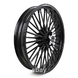 21 & 18 Fat Spoke Roues Rims Set 21x3.5 18x5.5 Pour Harley Dyna Wide Glide Fxdwg
