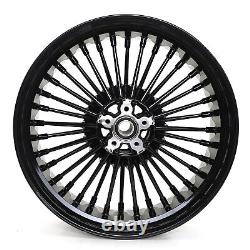 21 & 18 Fat Spoke Roues Rims Set 21x3.5 18x5.5 Pour Harley Dyna Wide Glide Fxdwg