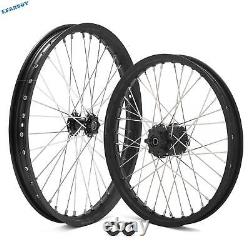 21x1.6 et 19x1.6 Roues à rayons avant et arrière jantes moyeux pour moto tout-terrain Talaria Sting