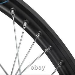 21x1.6 et 19x1.6 Roues à rayons avant et arrière jantes moyeux pour moto tout-terrain Talaria Sting