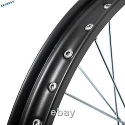 21x1.6 et 19x1.6 Roues à rayons avant et arrière jantes moyeux pour moto tout-terrain Talaria Sting