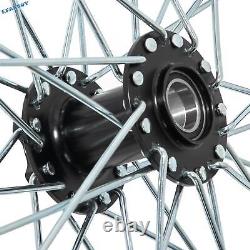 21x1.6 et 19x1.6 Roues à rayons avant et arrière jantes moyeux pour moto tout-terrain Talaria Sting