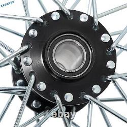 21x1.6 et 19x1.6 Roues à rayons avant et arrière jantes moyeux pour moto tout-terrain Talaria Sting