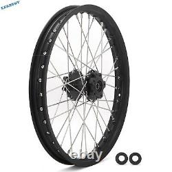 21x1.6 et 19x1.6 Roues à rayons avant et arrière jantes moyeux pour moto tout-terrain Talaria Sting