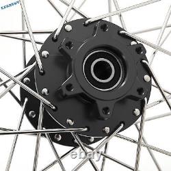 21x1.6 et 19x1.6 Roues à rayons avant et arrière jantes moyeux pour moto tout-terrain Talaria Sting