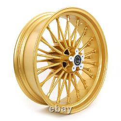 21x2.15 18x5.5 Gold Fat Spoke Roues Pour Harley Softail Heritage Classic Flstc