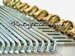 2ENSEMBLES DE RAYONS (D) Avant est 12G x 174mm & ARRIÈRE 9G x 172mm