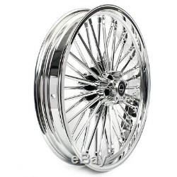 36 Fat Jante 21x3.5 16x3.5 Chrome Pour Harley Dyna Heritage Softail Deluxe