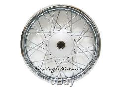 386-newhonda Cb100 Cl100 Cl100s Avant18-arriere18 Jante + Moyeu + Rayon F9s + R7s