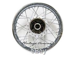 386-newhonda Cb100 Cl100 Cl100s Avant18-arriere18 Jante + Moyeu + Rayon F9s + R7s