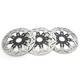 3x Disques De Frein Flottants Avant Et Arri&egrave;re Pour Harley Fxdl Low Rider Roue &agrave; Rayons 14-17