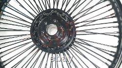 80 Rayons Roue de frein à disque avant arrière en jante noire pour Royal Enfield Classic