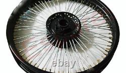80 rayons en acier inoxydable Roue noire avec frein à disque avant et arrière Wm2 19 pour Royal Enfield AEs