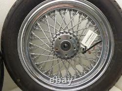87-99 Harley Davidson Patrimoine Sofaile Front Wheels 16 3/4 Axle 80 Spoke