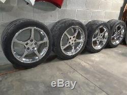 97-04 Corvette C5 Roues Avant Polies À 5 Rayons, Jantes 17/18 Aa6424
