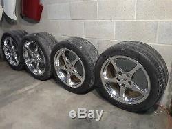 97-04 Corvette C5 Roues Avant Polies À 5 Rayons, Jantes 17/18 Aa6424